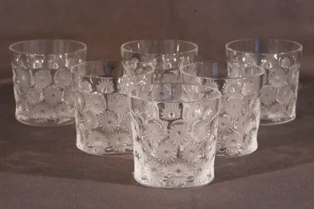 KOMPLET 6 SZKLANEK DO WHISKY LALIQUE