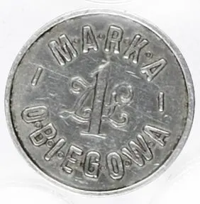 Marka obiegowa 38 Pułku Strzelców Lwowskich Przemyśl