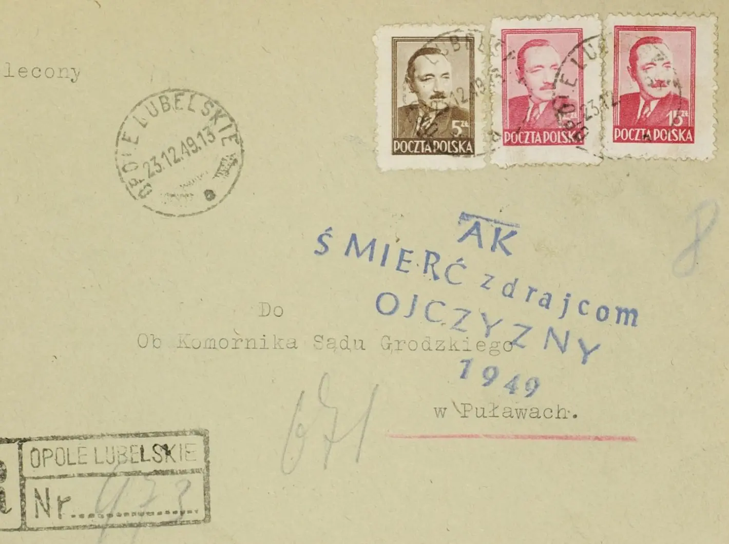 3 koperty z obiegu z lat 1948