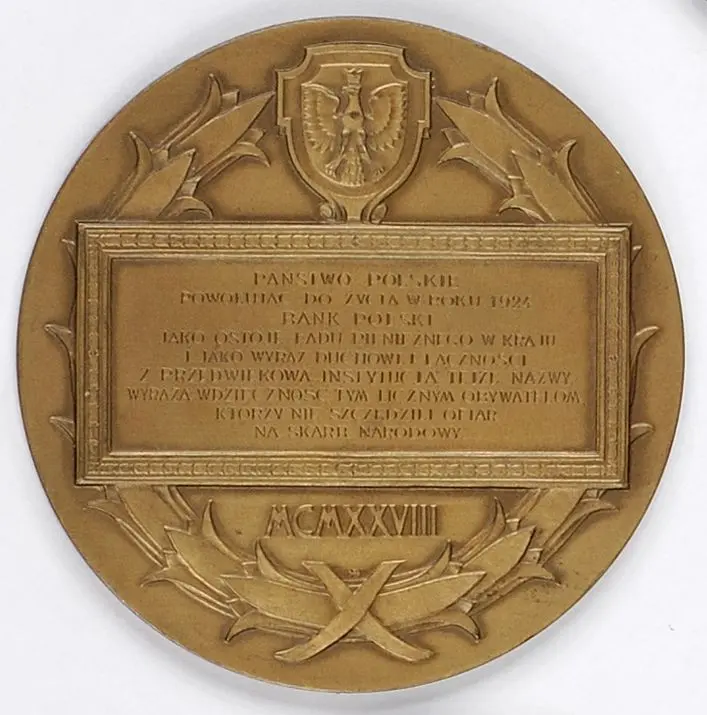 100 LECIE BANKU POLSKIEGO W WARSZAWIE - 1928
