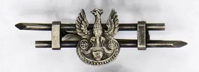 Broszka patriotyczna z orłem legionowym 