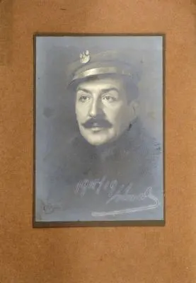 Zdjęcie legionisty na tekturce 