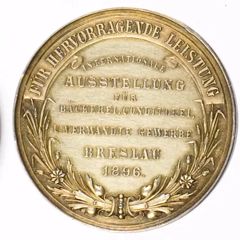 ZA ZASŁUGI PIEKARNICZE I CUKIERNICZE - WROCŁAW 1896