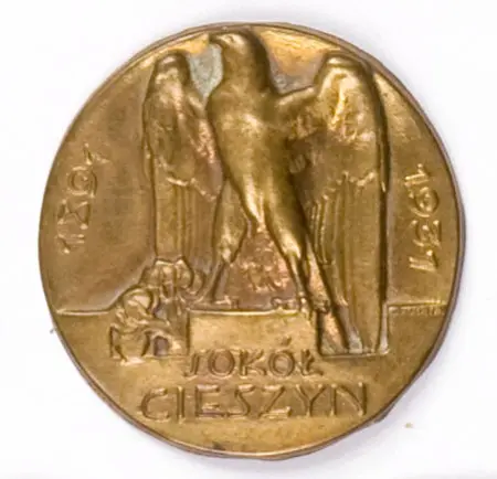 Odznaka jubileuszowa Sokoła Cieszyn 1891-1931