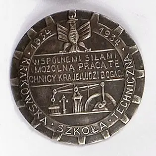Odznaka pamiątkowa 100-lecia Krakowskiej Szkoły Technicznej
