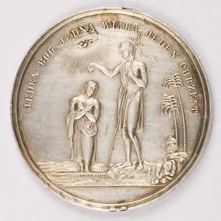 NA PAMIĄTKĘ CHRZTU - 1909 Srebro pr. 900