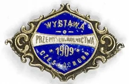 Odznaka pamiątkowa Wystawy Przemysłu i Rolnictwa Częstochowa 1909