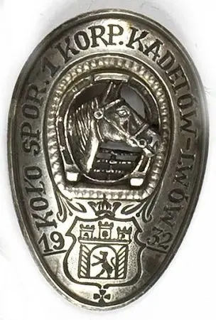Odznaka Koła Sportowego 1 Korpusu Kadetów Lwów 1932
