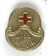 Odznaka pamiątkowa Polskiego Towarzystwa Czerwonego Krzyża 1922 r.