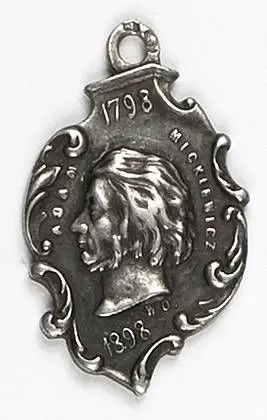 Żeton pamiątkowy odsłonięcia pomnika Adama Mickiewicza