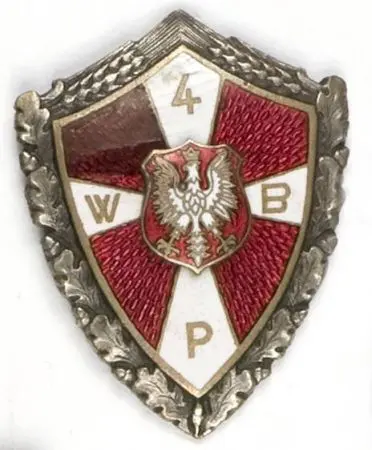 Odznaka pamiątkowa 4 Wołyńskiej Brygady Piechoty 2 Korpus Polski