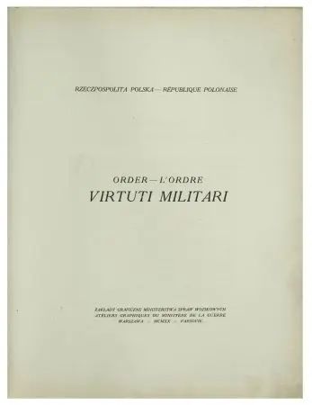 Broszura informacyjna o orderze 