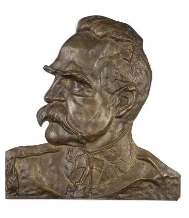 JÓZEF PIŁSUDSKI Popiersie w mundurze wojskowym