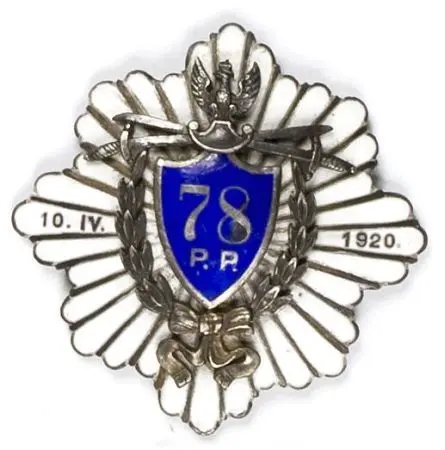 Odznaka pamiątkowa 78 pułku piechoty