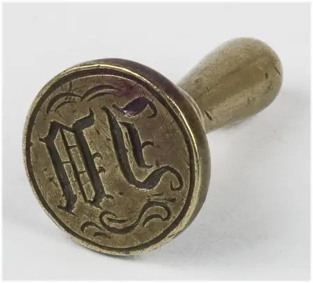 Stempel imienny do laku z monogramem 