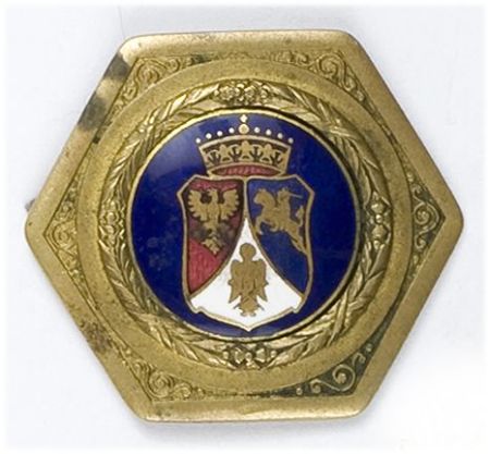 Odznaka patriotyczna z trójpolową tarczą