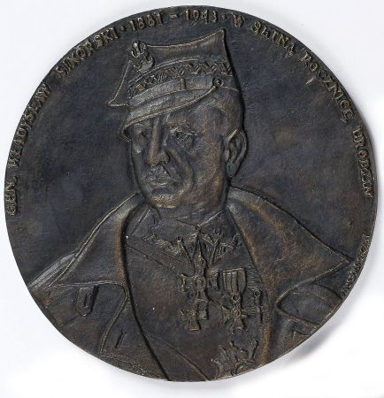 Plakieta Generał Władysław Sikorski 1981 r. w 100 rocznice urodzin