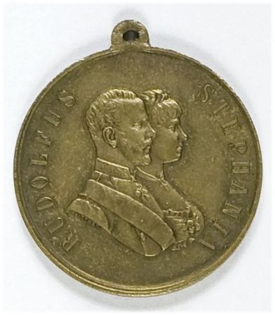  PAMIĄTKA POBYTU RUDOLFA I STEFANII W KRAKOWIE - 1887 