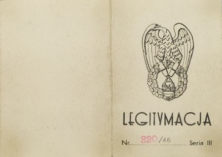 Legitymacja do odznaki Szkoły Podchorążych Rezerwy Artylerii