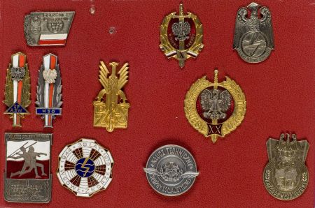 Zestaw 14 sztuk odznak wojskowych po roku 1990 roku