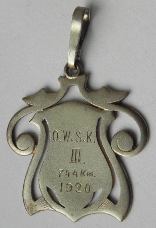 Medal - nagroda Oddziału Wioślarskiego Sokoła Krakowskiego (1920 r.)