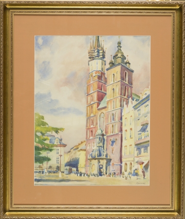 WIDOK NA KOŚCIÓŁ MARIACKI W KRAKOWIE