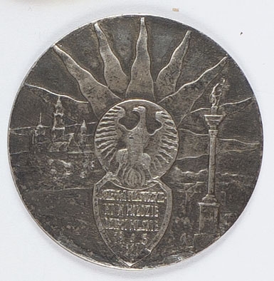 Medal (żeton) Józefowi Piłsudskiemu w hołdzie 9/3 1917