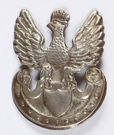 Orzełek z gładką tarczką wewnętrzną z lat ok. 1920