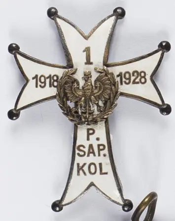 Odznaka 1 Pułk Saperów Kolejowych