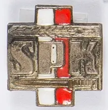 PSZ Miniaturka SPK biały metal srebrzony