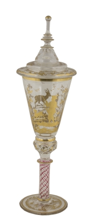 Puchar myśliwski z pokrywą