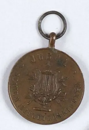 MEDALIK OKOLICZNOŚCIOWY z datą: 6 marzec 1886