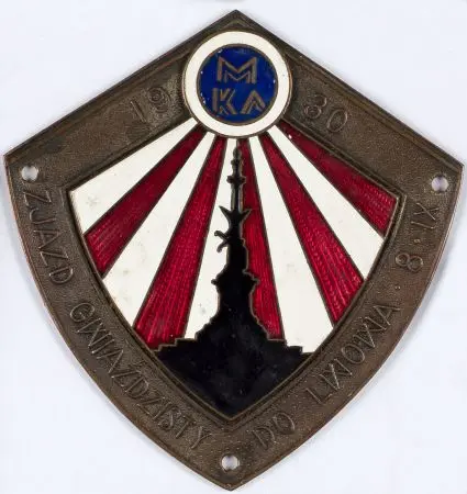 Plakieta MKA - ZJAZD GWIAŹDZISTY DO LWOWA 8.IX.1930
