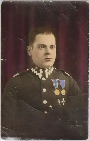 Zestaw 4 fotografii portretowych (jedna kolorowana)