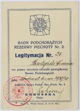 Legitymacja nr 21