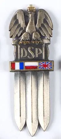 Odznaka 2 Dywizja Strzelców Pieszych z mieczami