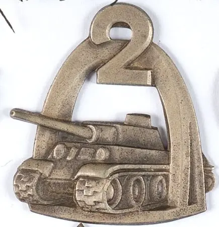 Odznaka 2 Warszawska Dywizja Pancerna