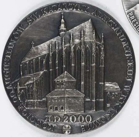 Medal Kościół Augustianów św. Katarzyny Aleksandryjskiej w Krakowie