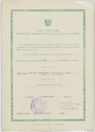 Zestaw dokumentów na nazwisko Stanisław Gułuza