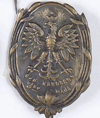 Odznaka kwestarska DAR NARODOWY 3-go MAJA