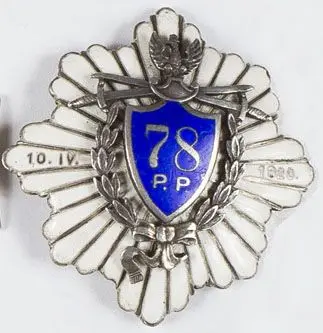 Odznaka 78 Pułku Piechoty