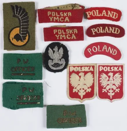 Zestaw 12 sztuk naszywek PSZ Zachód
