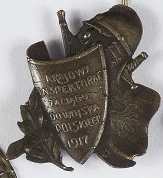 Odznaka Krajowy Inspektorat Zaciągu do Wojska Polskiego przy Tymczasowej Radzie Stanu