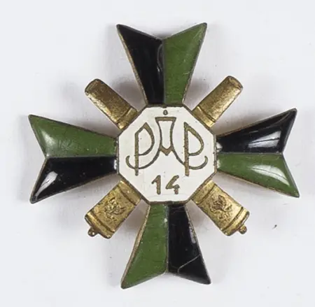 Odznaka 14 Wielkopolski Pułk Artylerii Polowej