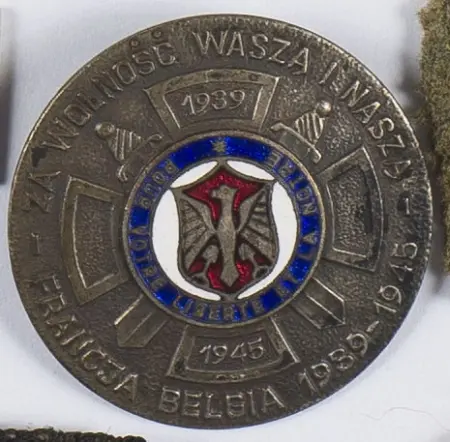 Odznaka kombatancka uczestników Polskiego Ruchu Oporu we Francji i Belgii