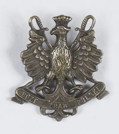 Broszka patriotyczna - Orzełek z napisem 