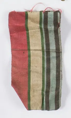 Wstążka orderowa do Virtuti Militari z okresu Księstwa Warszawskiego