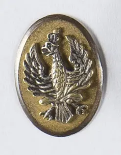Znaczek z Orłem Królestwa Polskiego