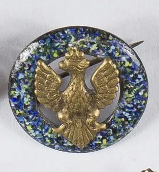 Zestaw 3 broszek patriotycznych z orzełkami