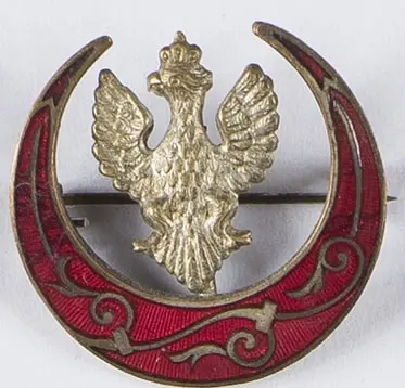 Zestaw 2 broszek patriotycznych z orzełkami